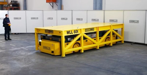 Four Wheels Industrial Transfer Trolley Customizable Loading And Size