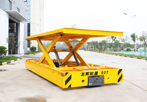 Battery/Cable Powered Electric Brake/Air Brake Transfer Cart for Industrial Use