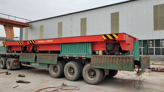 Customization Flat Curved Rail Transfer Cart 10 Ton Loading For Workshops