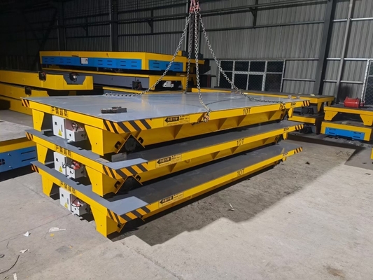 Iso 5-50ton Battery Operated Transfer Trolley For Workshops 1 Year Warranty