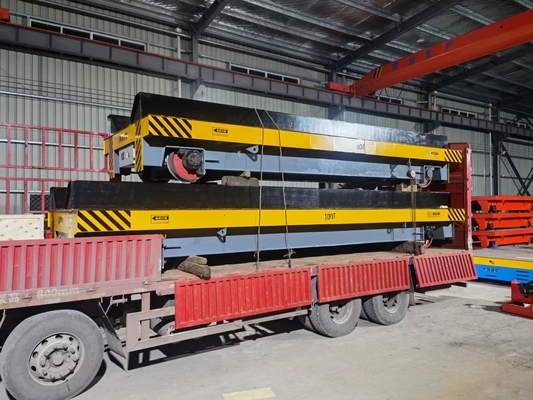 1000-5000kg Load Electric Powered Rail Transfer Trolley With ZG55 Wheels