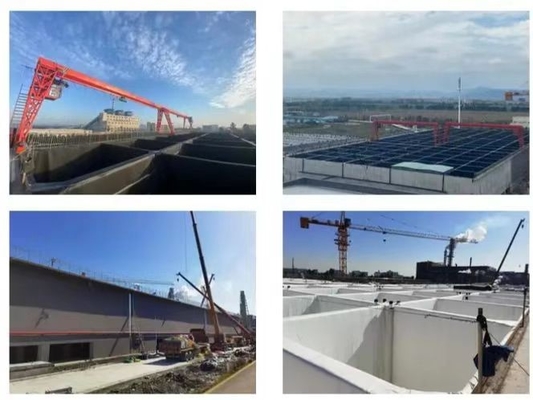 Customized Steel Structure Canopy For Garbage Disposal Anti Corrosion