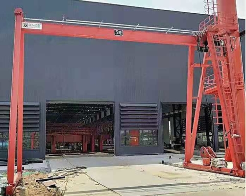 Industrial Use 10-30m Light Duty Gantry Crane With Overload Protection Safety Device