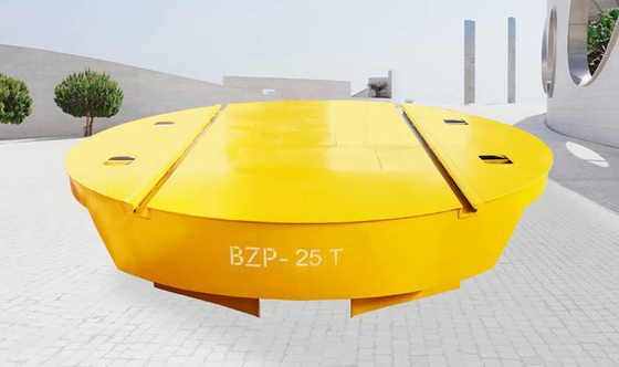 Remote Control Steel Turntable Transfer Cart 10ton For Industrial