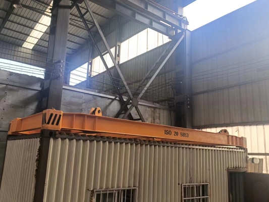 20ft 40ft Container Crane Spreader Rail Mounted Q235B Frame Material