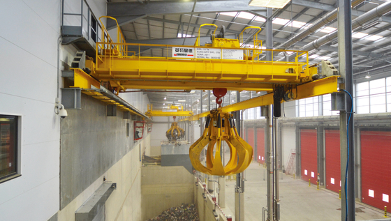 High Rigidity Workshop 500kg Grab Bridge Crane Electricity Powered