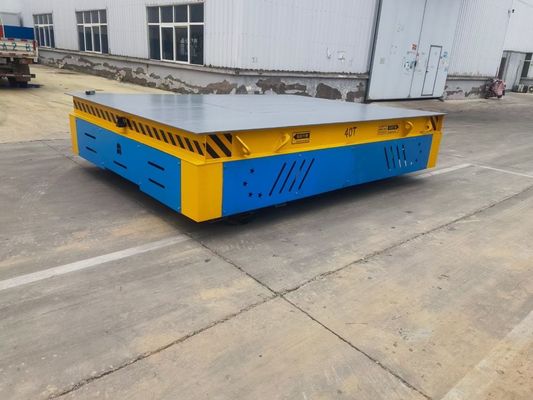 Railless Omnidirectional Transfer Trolley Solid PU Tire Multiple Safety Protection For Factory Indoor Outdoor Material Transport