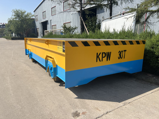 50 Ton 4 Pcs Wheels Electric Transfer Cart With Warning Alarm And End Stop