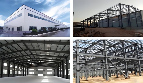 Rivets Connection Method Steel Structure Canopy With Customizable Steel Tile