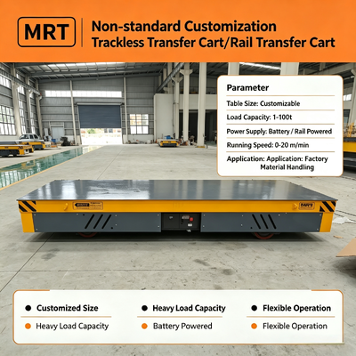 Heavy‑Duty Trackless Platform Cart Battery Powered Omni‑directional For Workshop Heavy Workpiece Transport