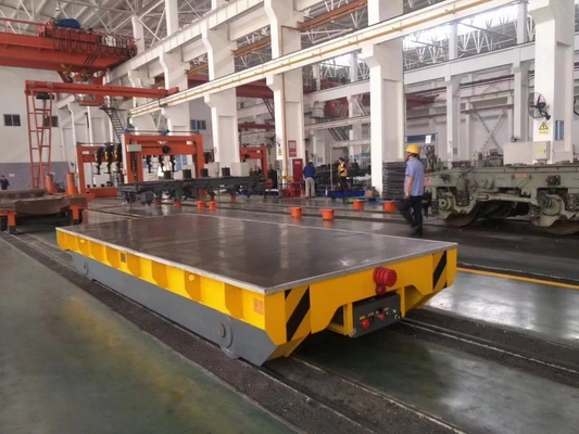 Customized Distance AGV Transfer Cart 8800kg Rail Or Trackless Running