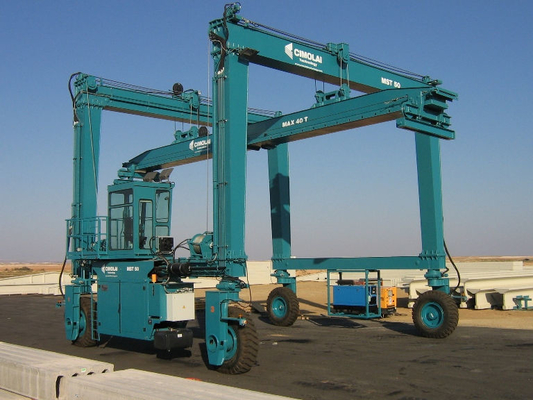 18-35m Span Automated Rubber Tyred Gantry Rtg Gantry Crane Remote Control