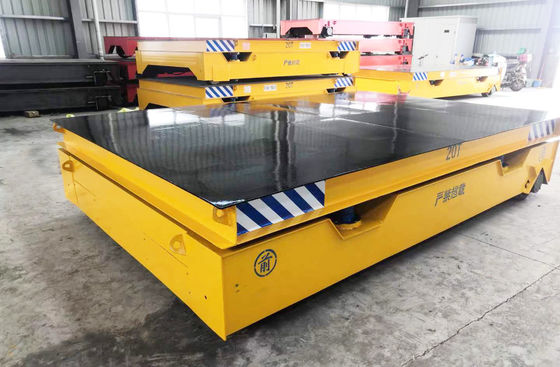 Trackless Electric Platform Cart Heavy‑duty Carbon Steel Frame Solid PU Tire Battery Driven For Workshop Steel Plant Heavy Workpiece Material Transportation