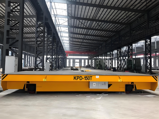 Railless Omnidirectional Transfer Trolley Solid PU Tire Multiple Safety Protection For Factory Indoor Outdoor Material Transport