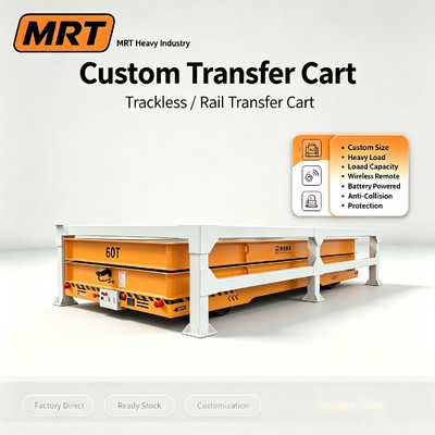 Trackless Transfer Cart Anti‑Abrasion Rubber Wheel Battery Operated For Factory Material Transfer Task
