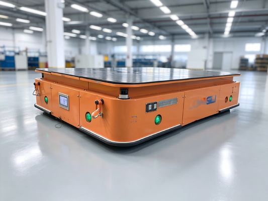 Custom Trackless Transfer Cart Thickened Steel Plate Safe Operation For Manufacturing Site Logistics Work